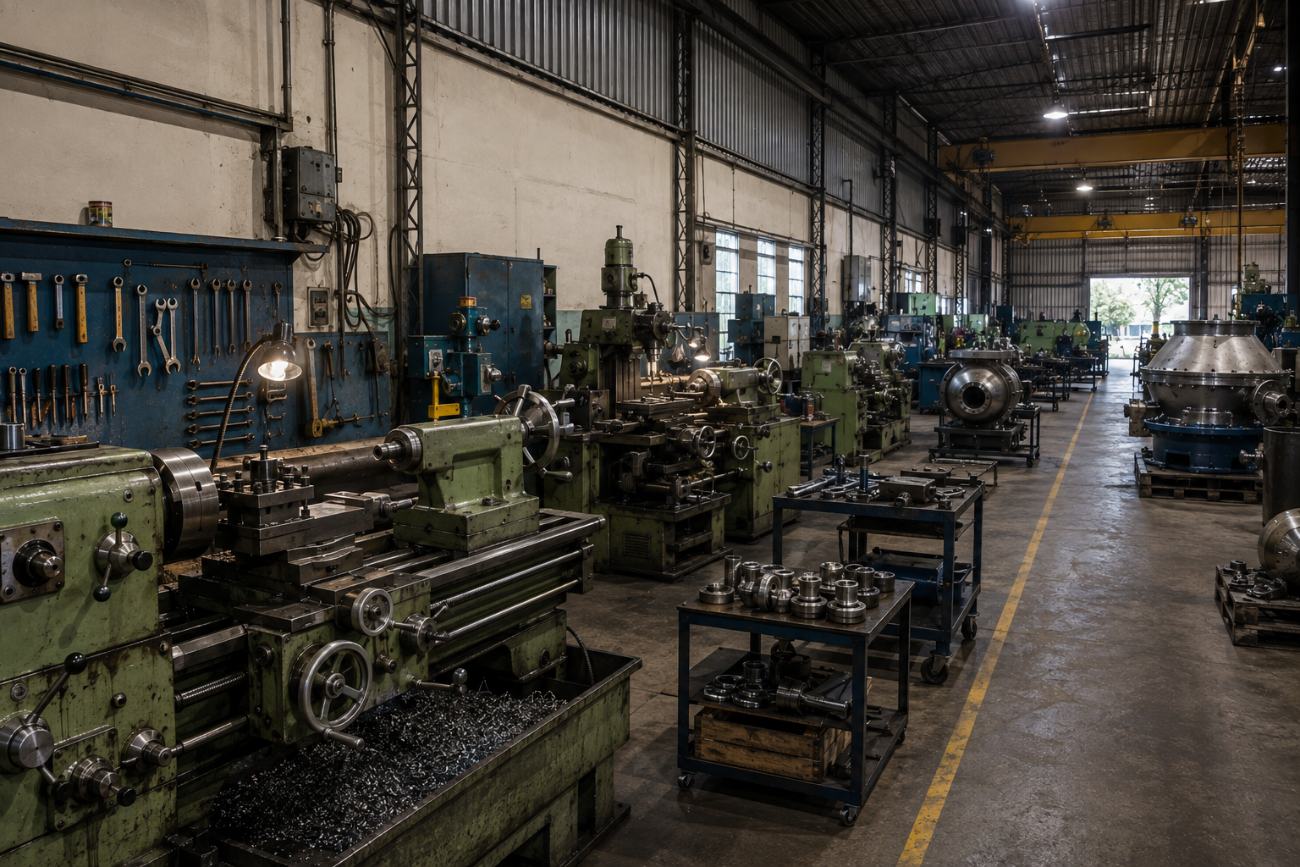 oficina de reforma de centrífugas industriais em Piracicaba